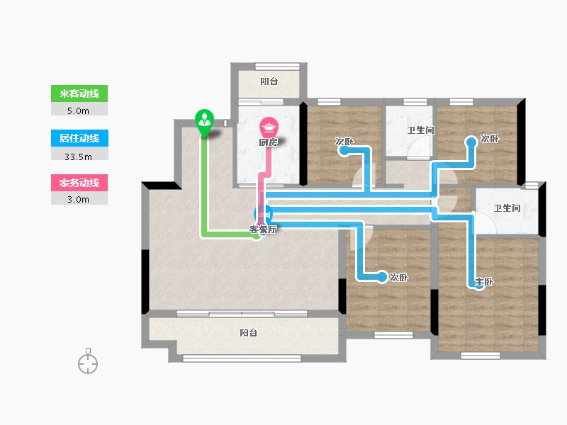 四川省-泸州市-远洋红星天铂-96.93-户型库-动静线