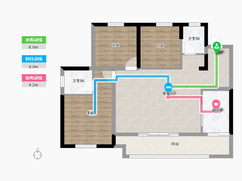 四川省-泸州市-远洋红星天铂-81.68-户型库-动静线