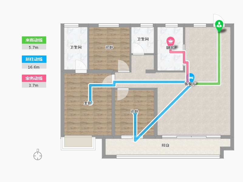 山东省-菏泽市-麟州府-102.00-户型库-动静线