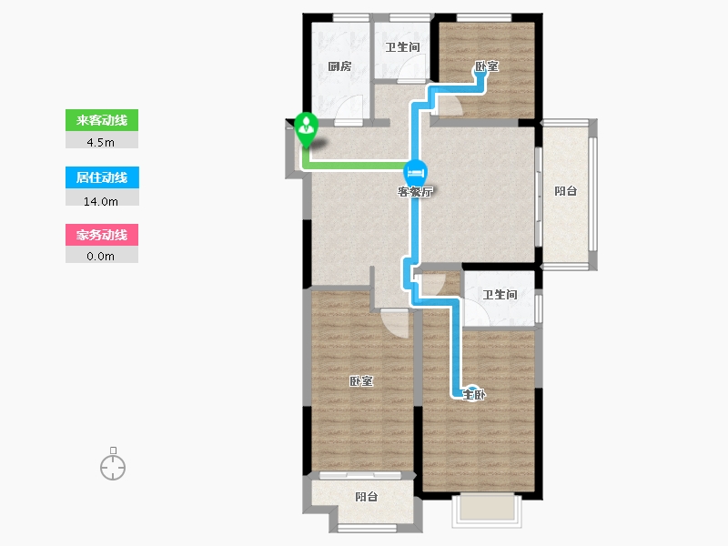 江苏省-盐城市-港利福园-102.40-户型库-动静线