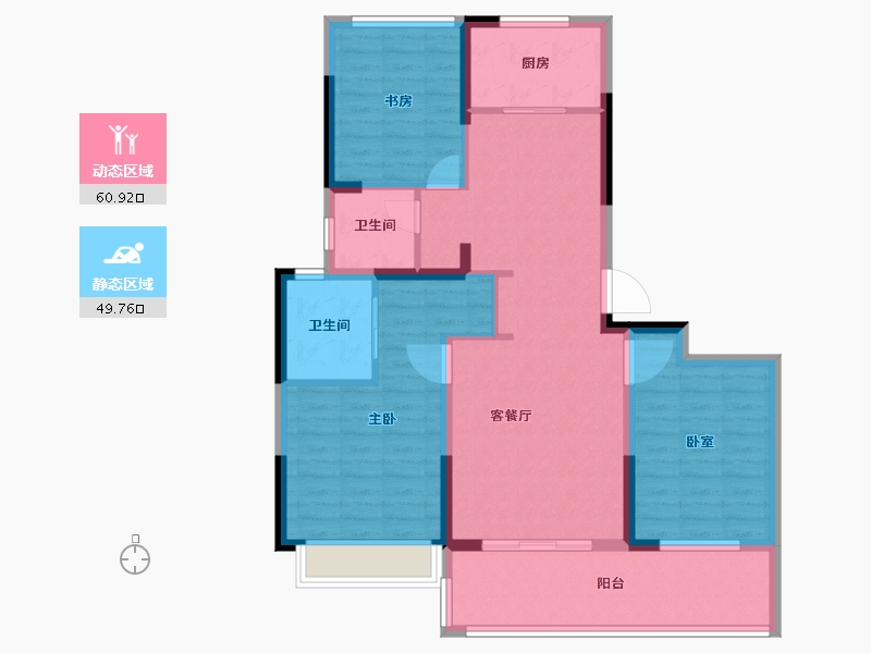 江苏省-盐城市-佳源广场-99.20-户型库-动静分区