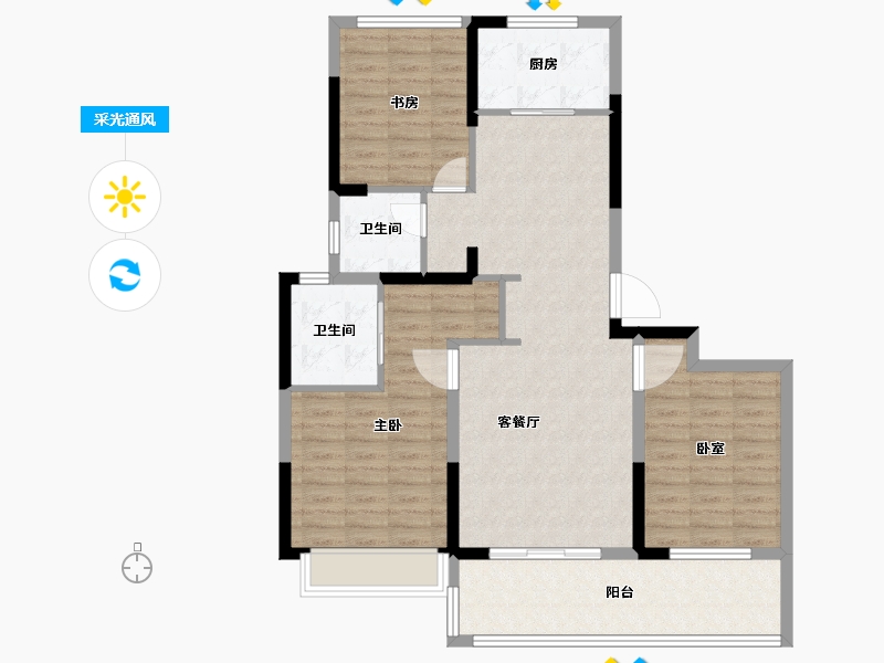 江苏省-盐城市-佳源广场-99.20-户型库-采光通风