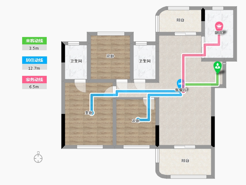 四川省-眉山市-永兴铂金云廷-89.00-户型库-动静线