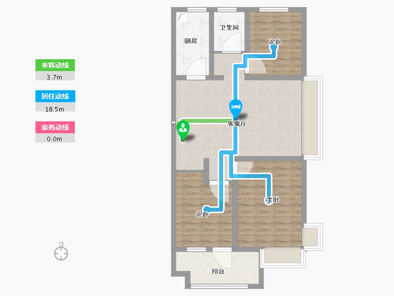 山东省-聊城市-九州印象-83.10-户型库-动静线