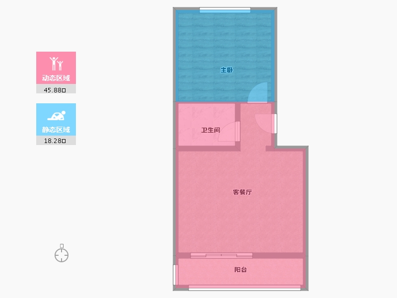 河南省-三门峡市-强人街2号大院-58.00-户型库-动静分区