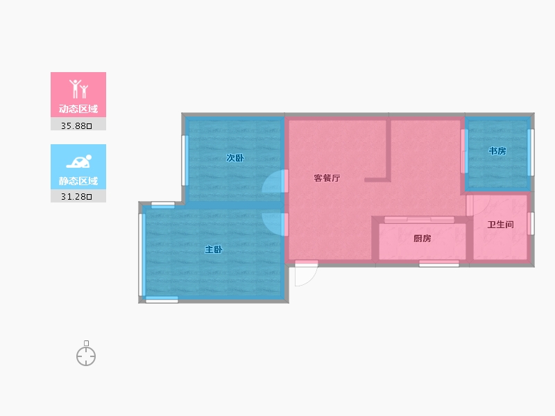 广西壮族自治区-南宁市-农垦大院-68.00-户型库-动静分区