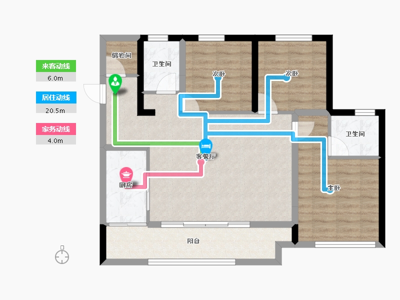 四川省-泸州市-远洋红星天铂-81.55-户型库-动静线