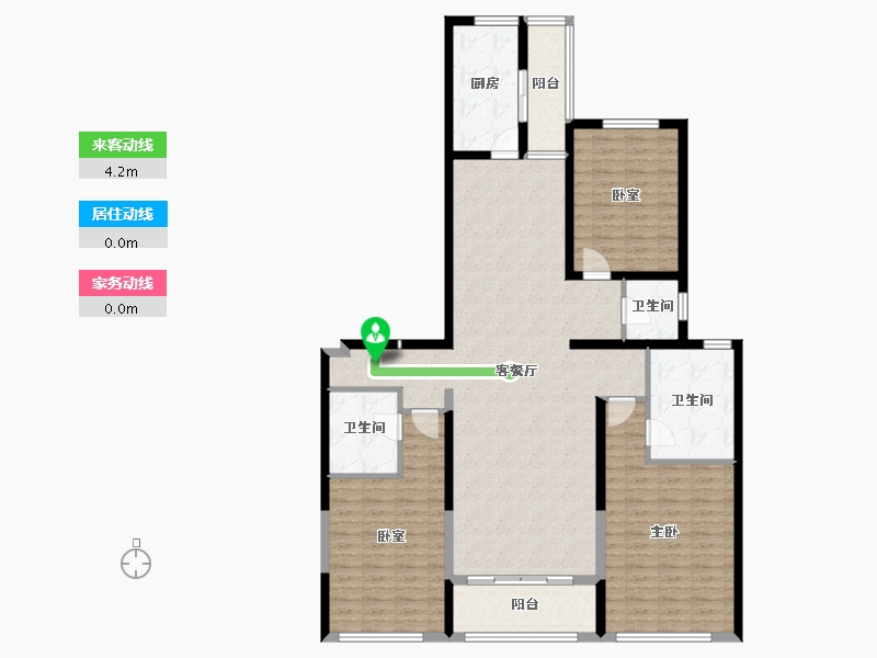 江苏省-盐城市-​荣悦华府-140.54-户型库-动静线