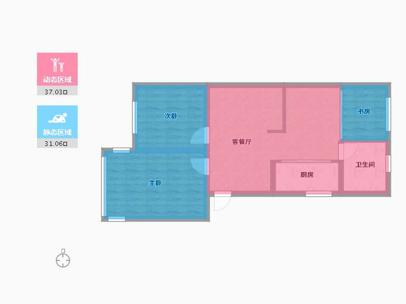 广西壮族自治区-南宁市-农垦大院-68.00-户型库-动静分区