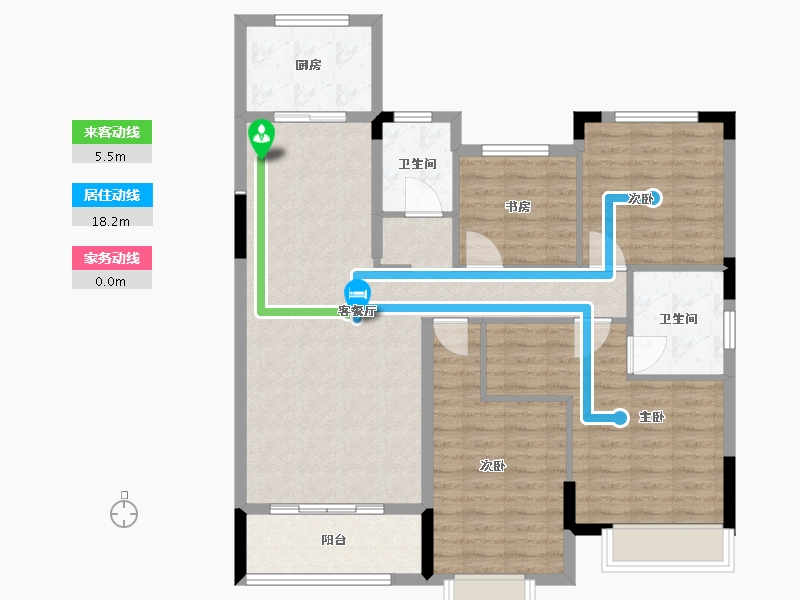 山东省-菏泽市-凯兴学府-107.10-户型库-动静线