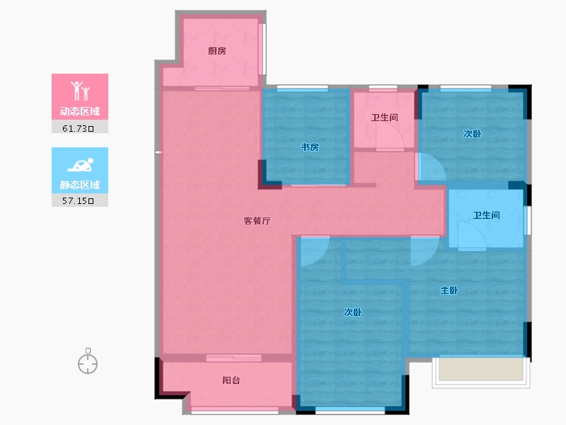 山东省-菏泽市-凯兴学府-107.01-户型库-动静分区