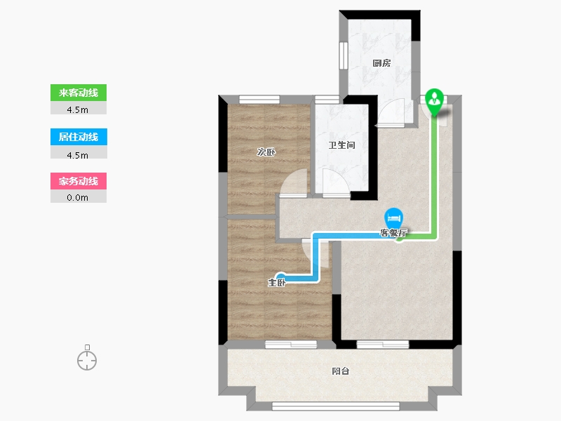 安徽省-淮北市-建投时代-57.45-户型库-动静线