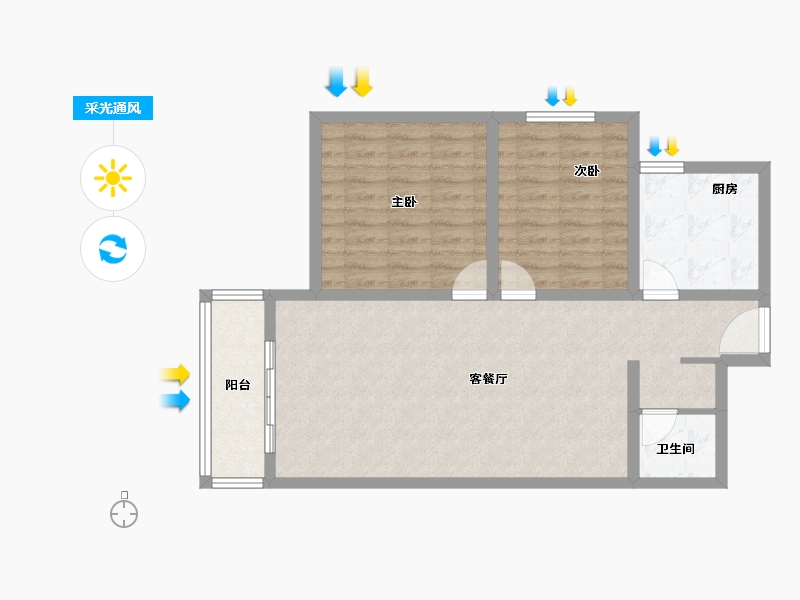 甘肃省-定西市-九方嘉苑-78.52-户型库-采光通风