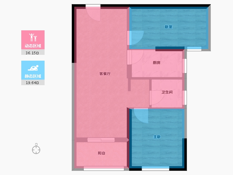 广东省-深圳市-天和南苑-54.00-户型库-动静分区