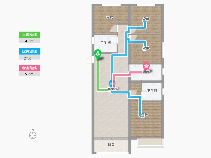 河北省-保定市-鹏润原著-104.05-户型库-动静线