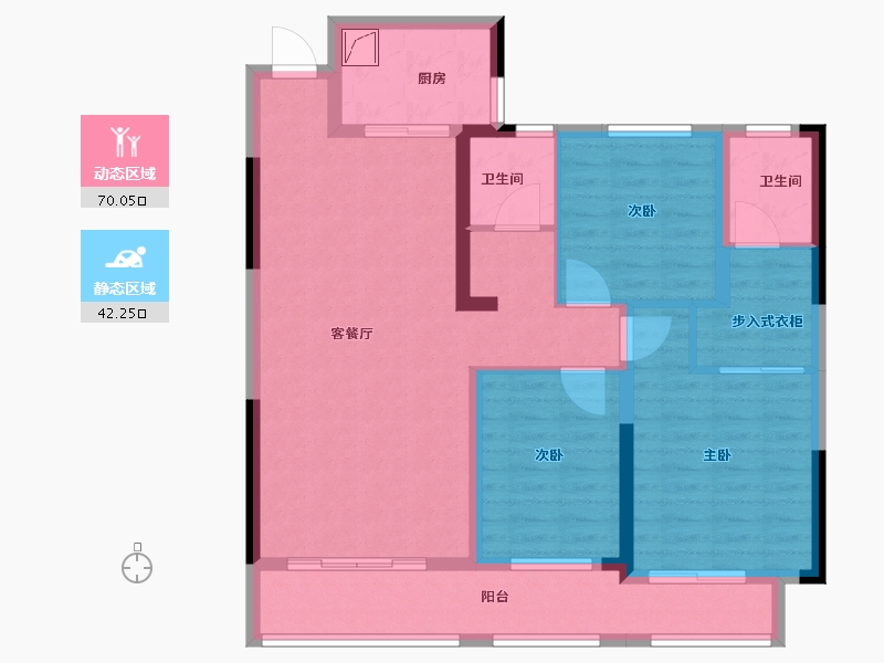 湖南省-湘西土家族苗族自治州-凤凰大唐领御-100.00-户型库-动静分区