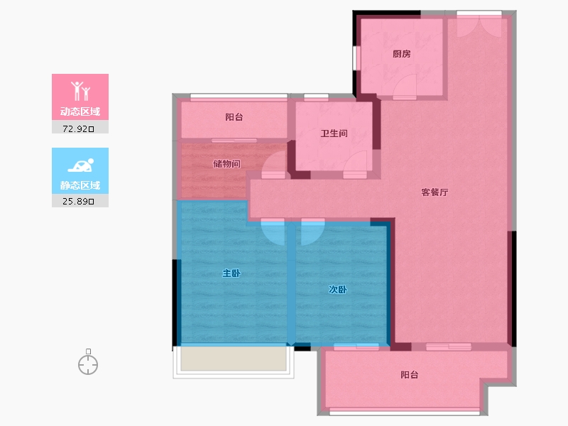 河南省-周口市-周口建业城-88.00-户型库-动静分区