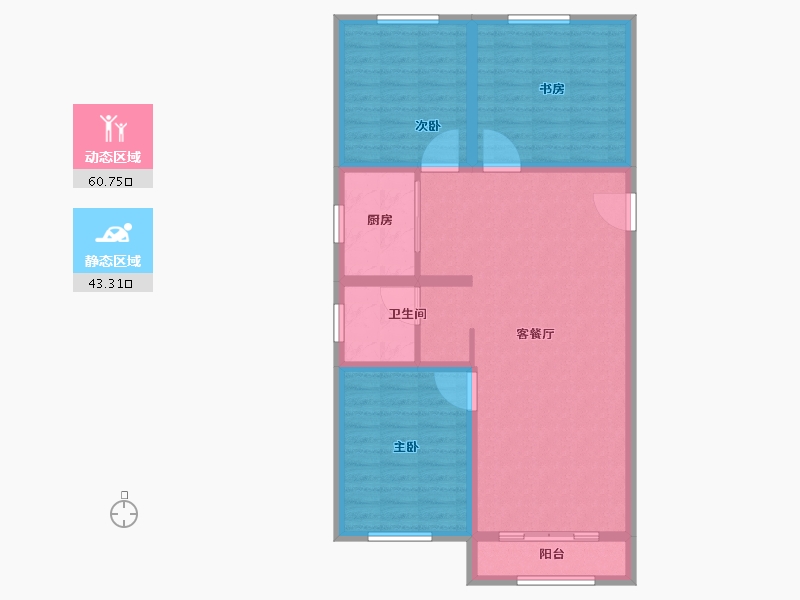 河北省-保定市-汇元玖號院-94.01-户型库-动静分区