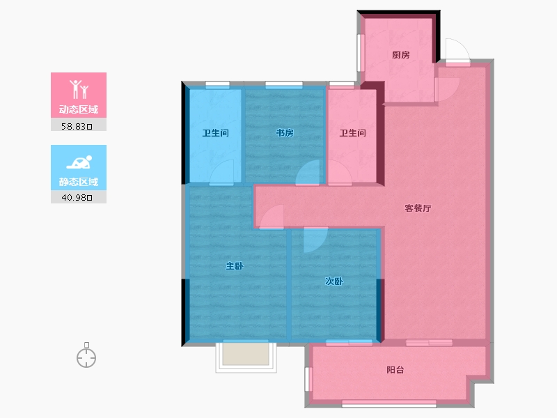 江西省-南昌市-南水新力新园-90.00-户型库-动静分区