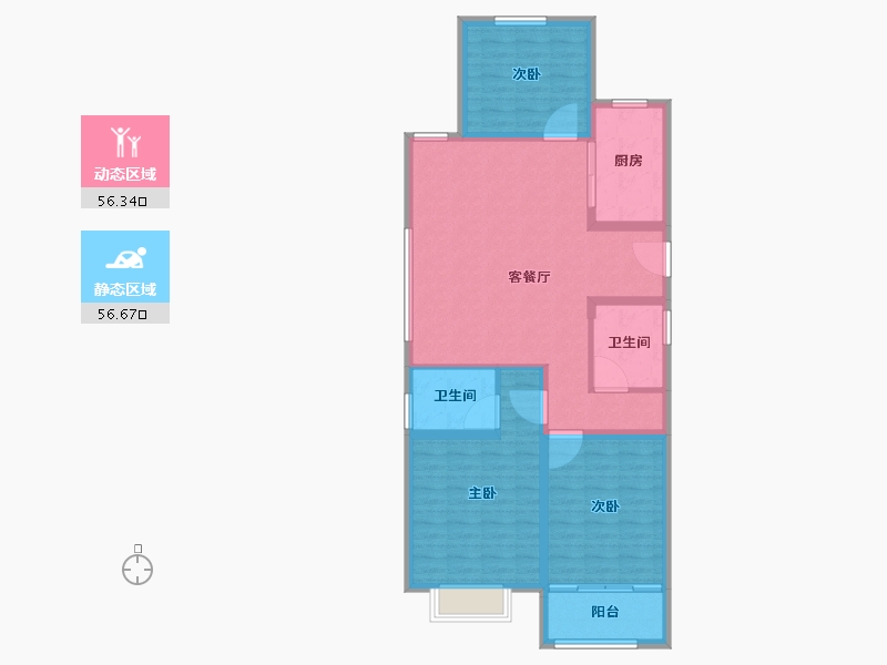 河北省-保定市-鹏润原著-102.01-户型库-动静分区