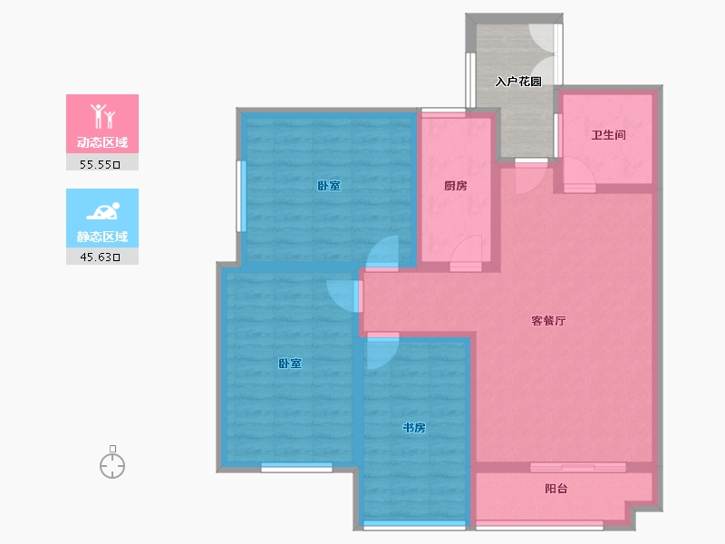 甘肃省-定西市-江能佳园-96.00-户型库-动静分区