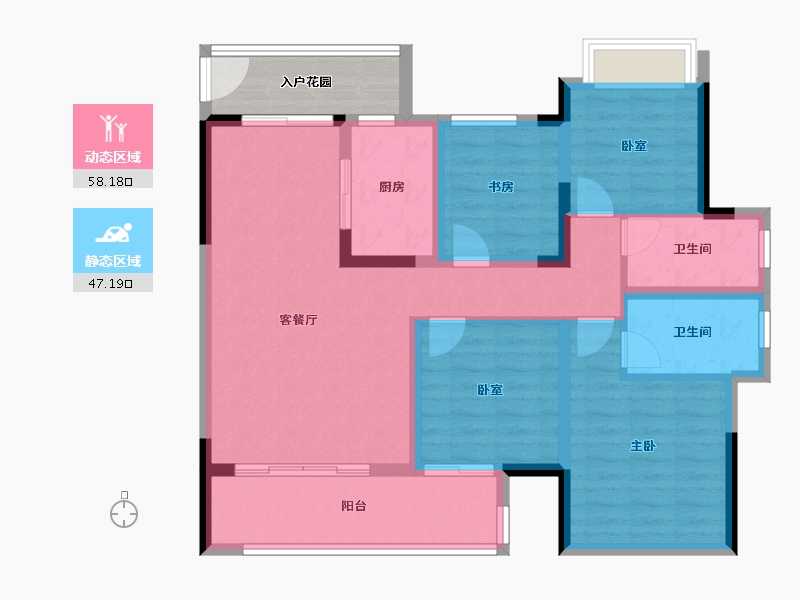 云南省-昭通市-万景進園-99.31-户型库-动静分区