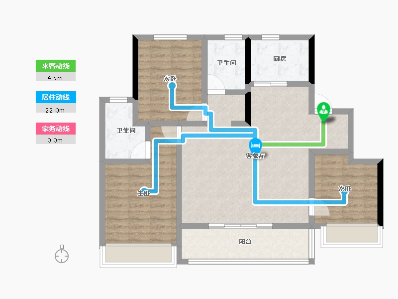 浙江省-衢州市-众安德信云之宸里-89.59-户型库-动静线