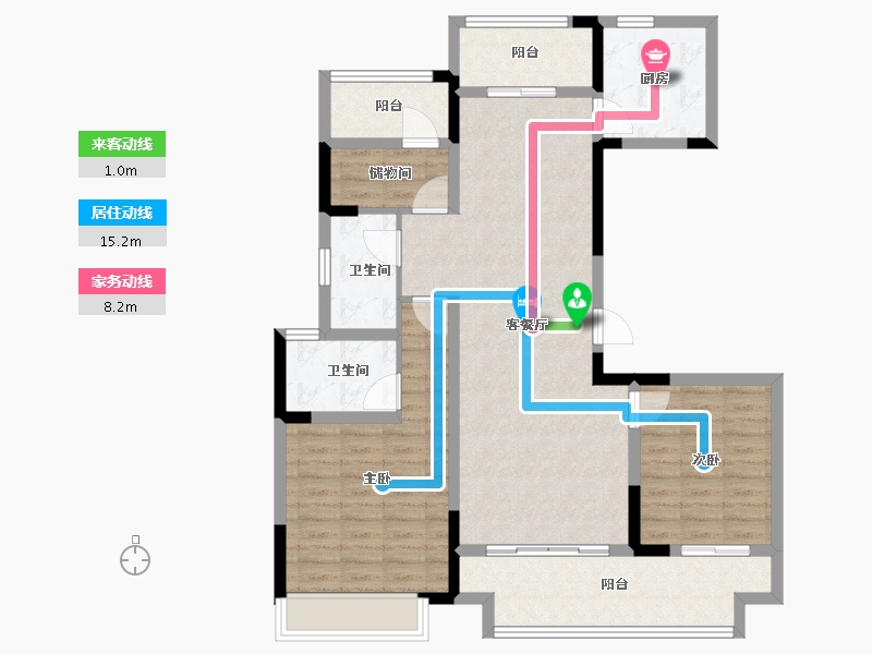 河南省-周口市-周口建业世和府三期-101.00-户型库-动静线