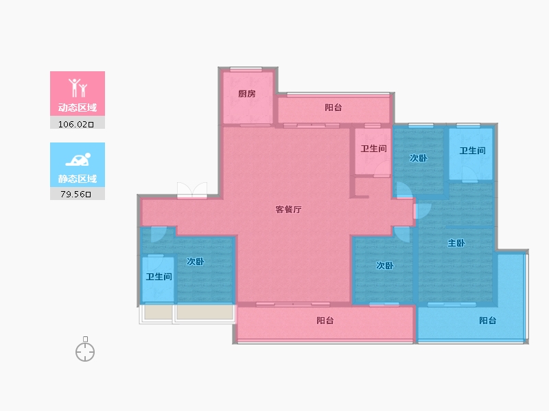 河南省-周口市-建业天悦-168.01-户型库-动静分区