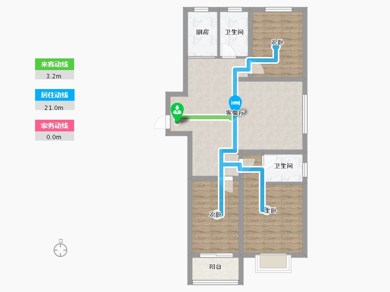 河北省-邢台市-兰德庭院-83.23-户型库-动静线