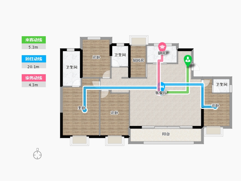 福建省-莆田市-建发磐龙府四期-147.39-户型库-动静线