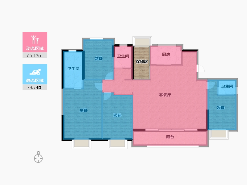 福建省-莆田市-建发磐龙府四期-147.39-户型库-动静分区