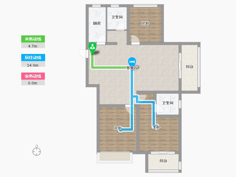 河南省-周口市-大兴第一城-102.81-户型库-动静线