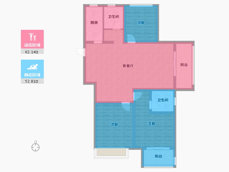 河南省-周口市-大兴第一城-102.81-户型库-动静分区