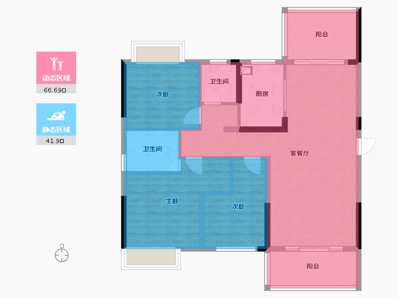 广西壮族自治区-崇左市-金龙湖畔-120.00-户型库-动静分区