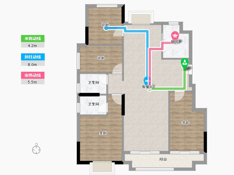 福建省-莆田市-建发磐龙府四期-98.07-户型库-动静线