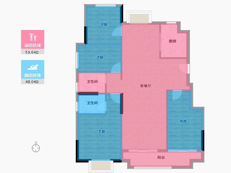 福建省-莆田市-建发磐龙府四期-98.07-户型库-动静分区