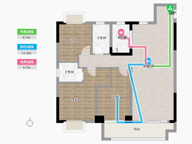 江西省-鹰潭市-万景悦府-97.00-户型库-动静线