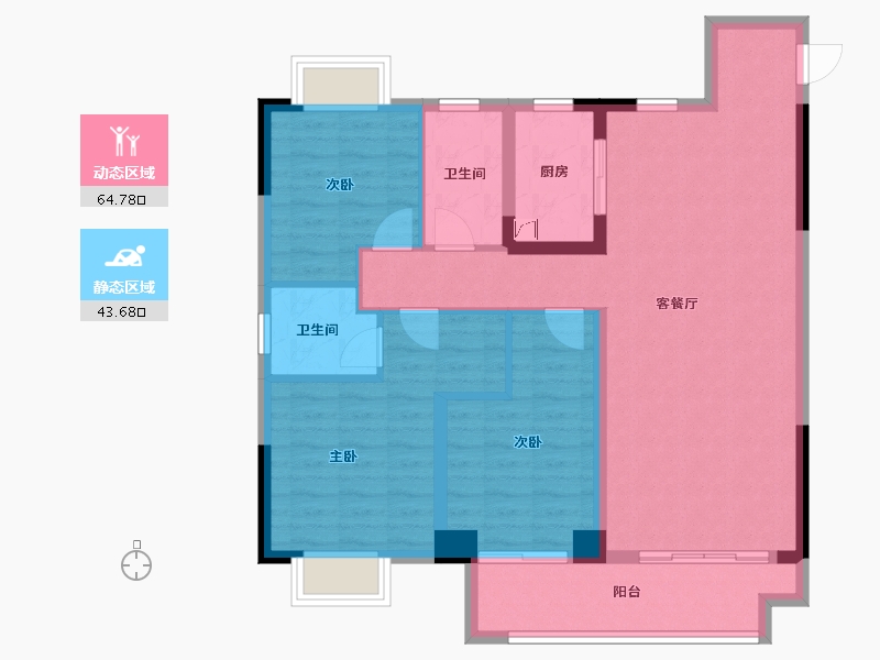 江西省-鹰潭市-万景悦府-97.00-户型库-动静分区