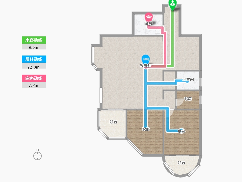 湖北省-武汉市-御景名门-122.00-户型库-动静线