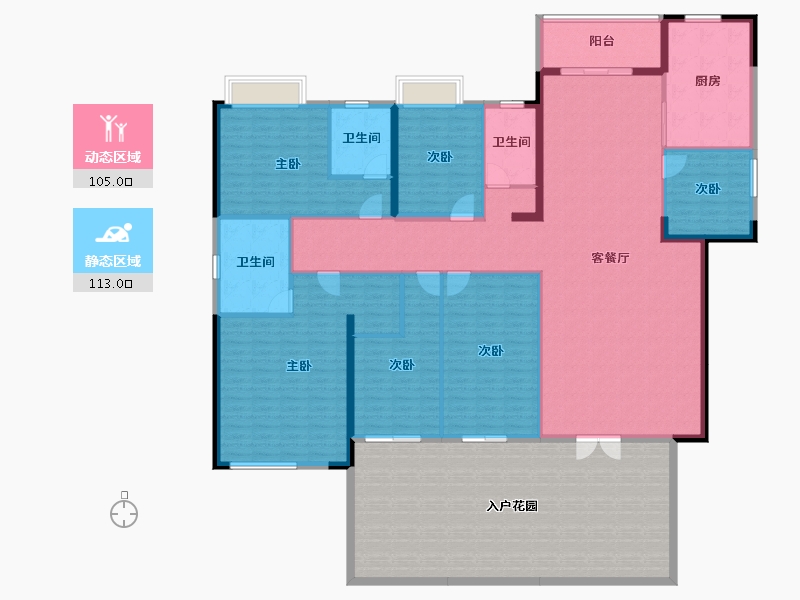 广东省-河源市-东江盛世-250.26-户型库-动静分区