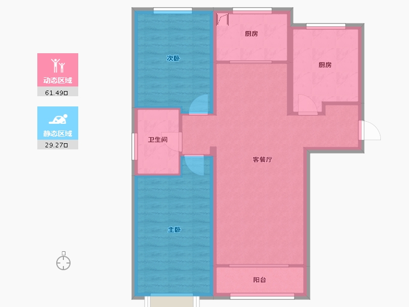 河北省-保定市-鹏渤印象城-80.81-户型库-动静分区