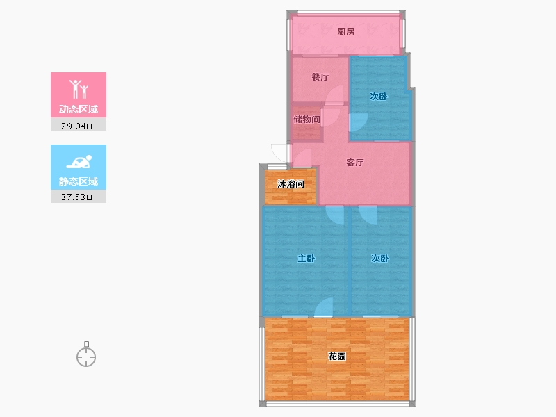 山东省-烟台市-福乐里-66.00-户型库-动静分区