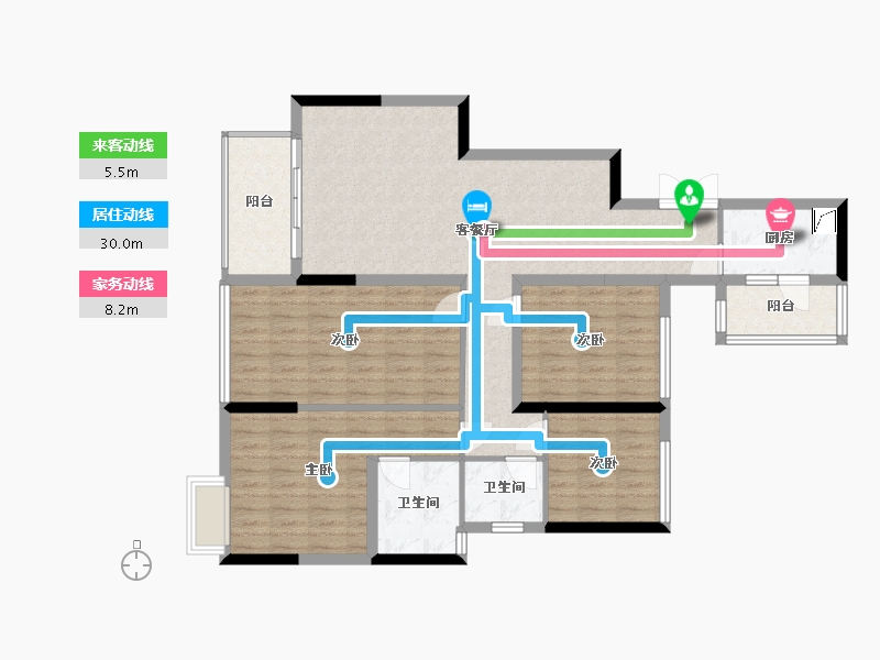 四川省-成都市-百悦国际社区-115.00-户型库-动静线