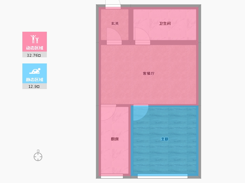 辽宁省-盘锦市-桃李源小区-40.12-户型库-动静分区