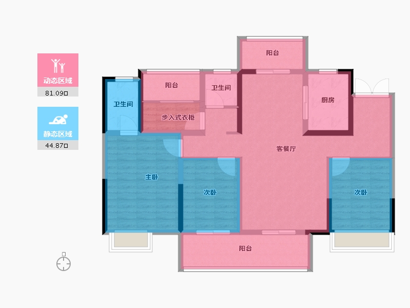 河南省-周口市-周口建业城-89.68-户型库-动静分区