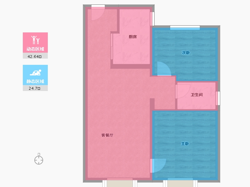 河北省-保定市-万科里程之光-60.38-户型库-动静分区