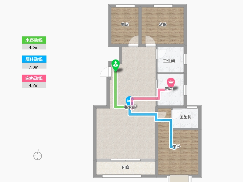 河北省-保定市-鹏润原著-96.00-户型库-动静线