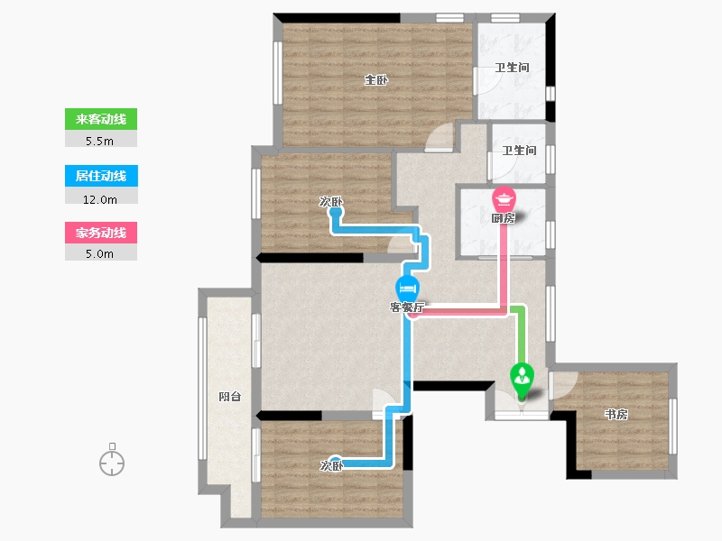 浙江省-温州市-永临壹号-117.00-户型库-动静线