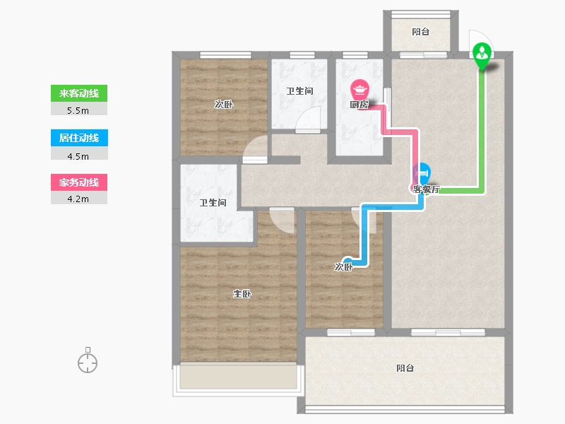 河南省-周口市-建业云筑-100.01-户型库-动静线